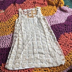 Teeze Me White Sleeveless Sundress Casual